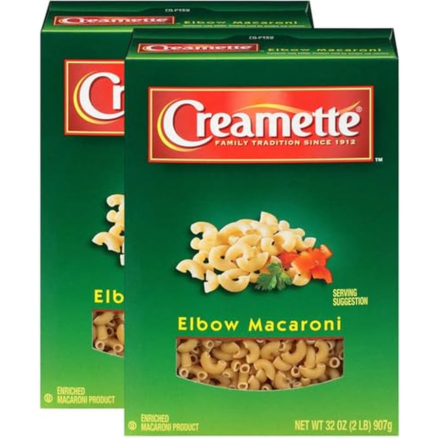 Creamette Elbow Macaroni Pasta, 16 oz, 2 Pack