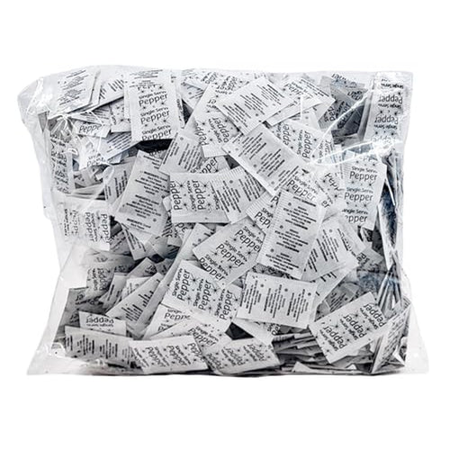 Ground Black Pepper Packets, 1000 Count, 0.1g Each