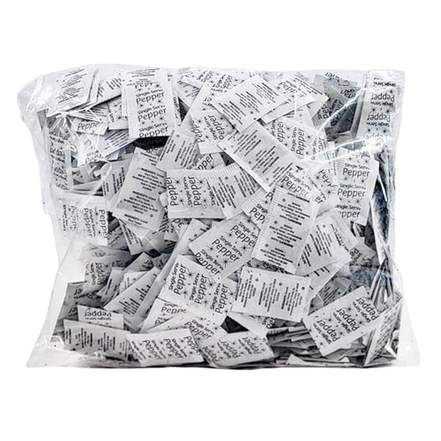 Ground Black Pepper Packets, 1000 Count, 0.1g Each