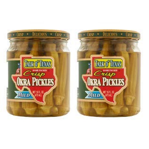 Talk O' Texas Mild Pickled Okra, 2 Pack