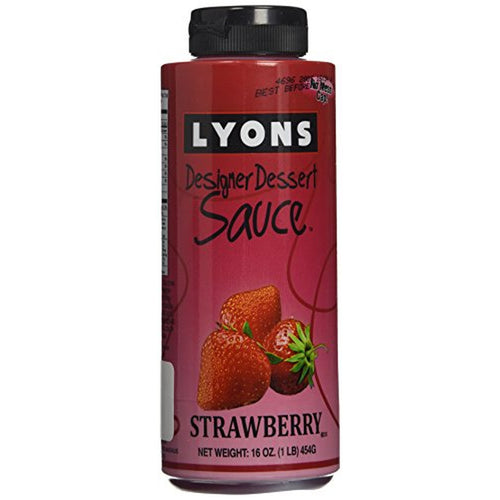 Lyons Designer Dessert Sauce, Strawberry, 16 oz