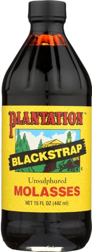 Plantation Blackstrap Molasses, 15-Ounce Glass(Pack of 3) PLANTATION