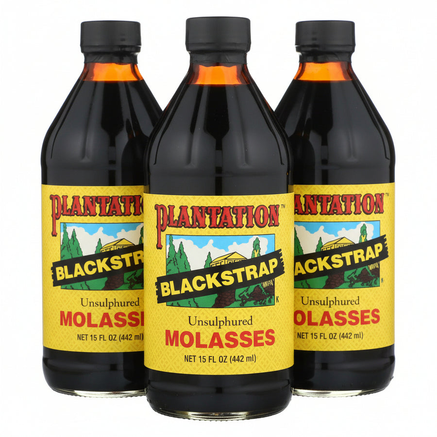 Plantation Blackstrap Molasses, 15-Ounce Glass(Pack of 3) PLANTATION