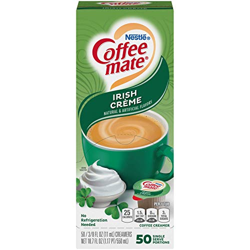 Coffee-Mate Irish Creme Liquid Creamer 50 Single Serve 3/8 FL OZ Nestle