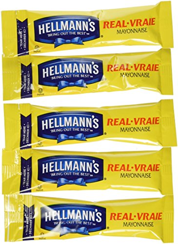 75 Individual Hellmann's Mayo Packets-Great For Work/School; Always Fresh! HELLMANN'S