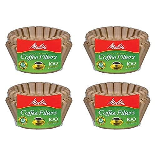 Melitta 8-12 Cup Basket Filter Paper (Natural Brown, 400 Count) Melitta