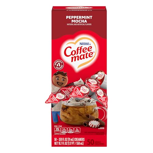 Coffee mate Peppermint Mocha Creamer Singles, 50 Count