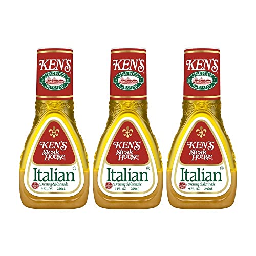 Ken's Steak House Italian Dressing & Marinade (9 Fl Oz, Pack of 3) Ken's Steak House