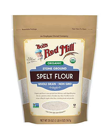 Bob's Red Mill Organic Spelt Flour, 20oz (Pack of 1) - Non GMO, Whole Grain, Vegan, Kosher Bob's Red Mill