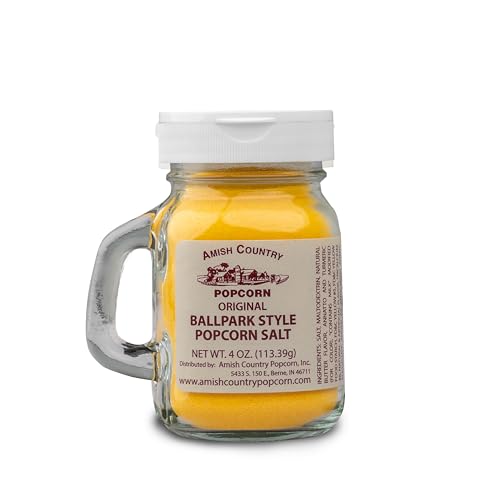 Amish Country Ballpark ButterSalt Popcorn Salt, 4 oz Jar