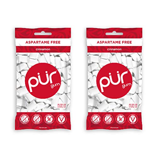 PUR Gum Cinnamon, 55 Count (pack of 2) PUR Gum
