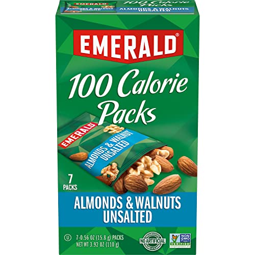 Emerald Nuts Unsalted Almonds and Walnuts, 7 Count