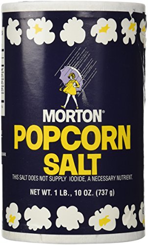 1Lb 10oz Morton Popcorn Salt For Green Salad, Corn on the Cob, French Fries, Nuts Morton