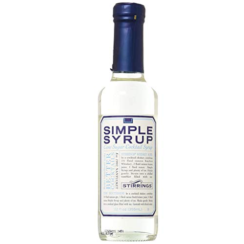 Stirrings Pure Cane Simple Syrup Cocktail Mixer, 12 ounce bottle | Pack of (1) | Stirrings