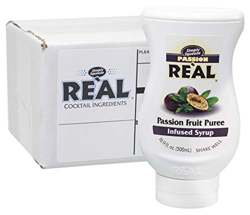 Passion Fruit Reàl, Passion Fruit Puree Infused Syrup, 16.9 FL OZ Squeezable Bottle (Pack of 1) Reàl Infused Exotics