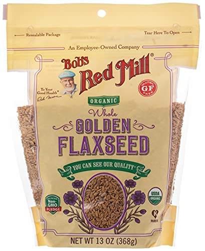 Bob's Red Mill Resealable Organic Whole Golden Flaxseed, 13 Ounce (Pack of 1) Bob's Red Mill